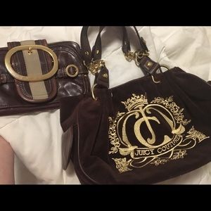 Vintage juicy couture purse & wallet/clutch